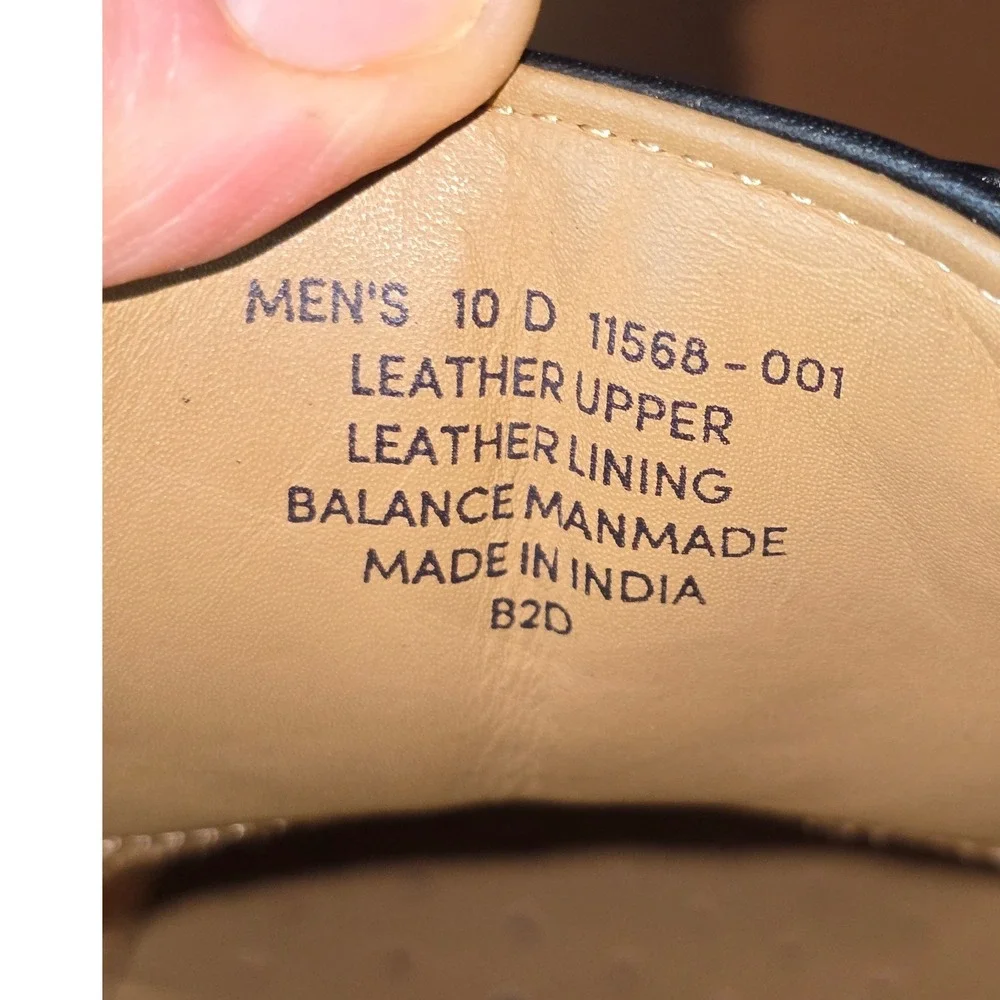 NWB Florsheim Mens 10 D Black Leather Center Cap‎ Toe Oxford Dress Shoes